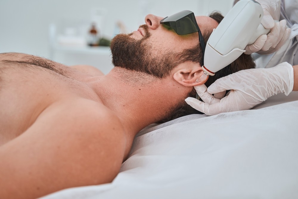Ear waxing facial treatment