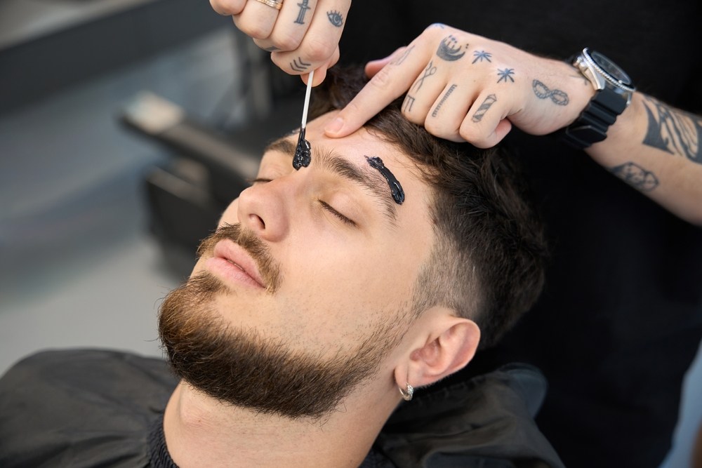 Full face waxing treatment