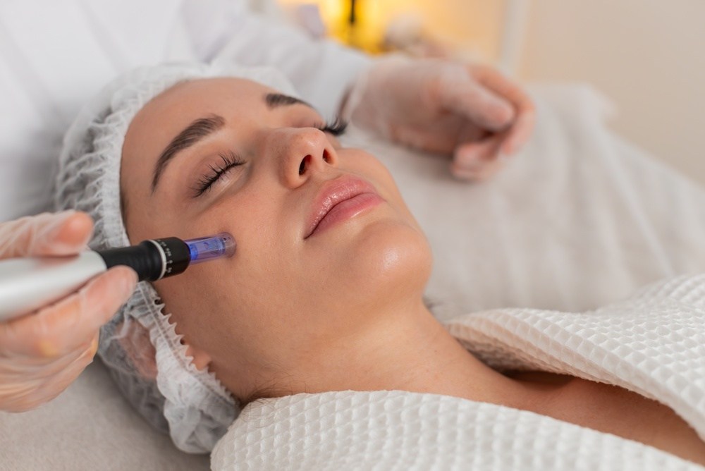 Deep cleanse facial in progress