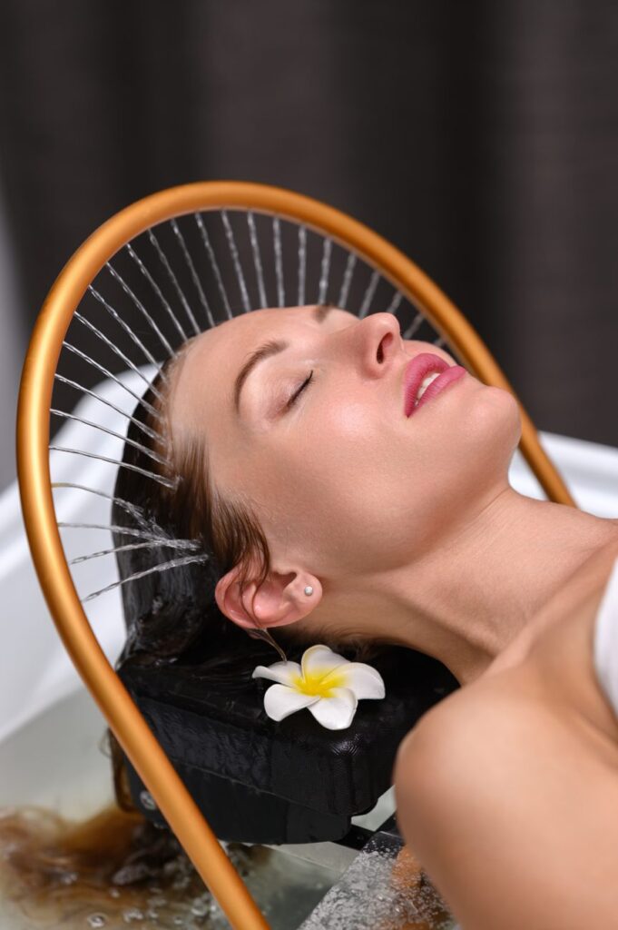 Japanese head spa relaxation treatment